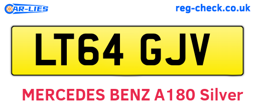 LT64GJV are the vehicle registration plates.