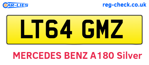 LT64GMZ are the vehicle registration plates.