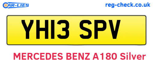 YH13SPV are the vehicle registration plates.