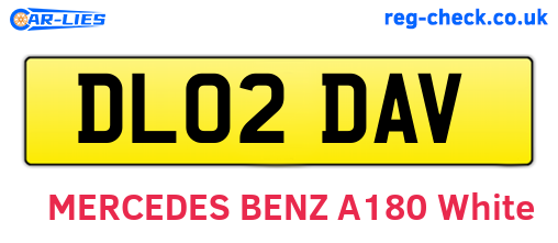 DL02DAV are the vehicle registration plates.