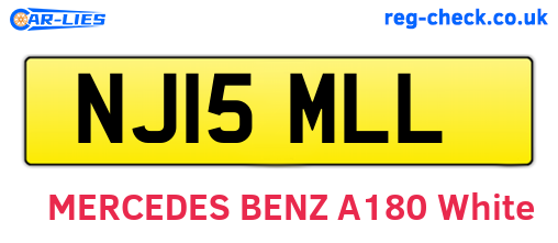 NJ15MLL are the vehicle registration plates.