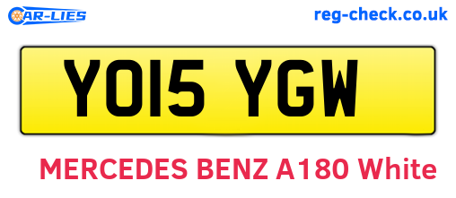 YO15YGW are the vehicle registration plates.