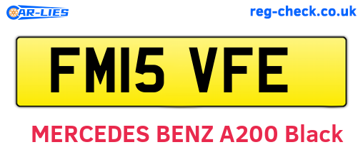 FM15VFE are the vehicle registration plates.