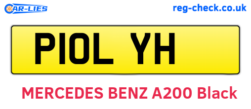 P10LYH are the vehicle registration plates.