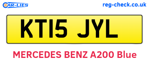 KT15JYL are the vehicle registration plates.