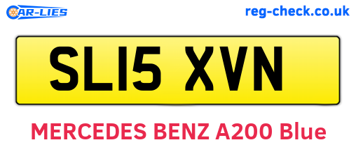 SL15XVN are the vehicle registration plates.