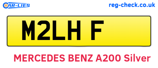 M2LHF are the vehicle registration plates.