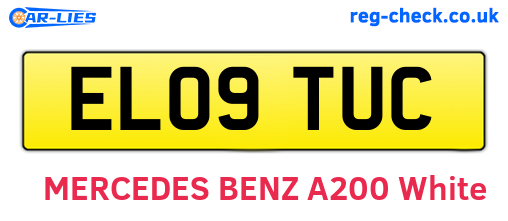 EL09TUC are the vehicle registration plates.