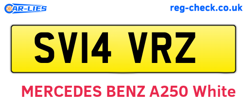 SV14VRZ are the vehicle registration plates.