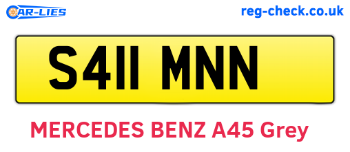 S411MNN are the vehicle registration plates.