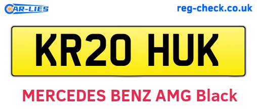 KR20HUK are the vehicle registration plates.