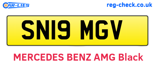 SN19MGV are the vehicle registration plates.