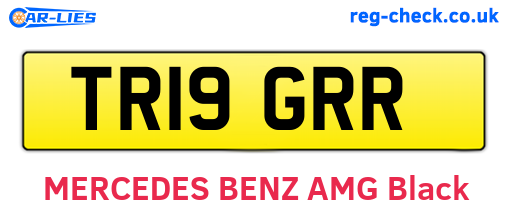 TR19GRR are the vehicle registration plates.