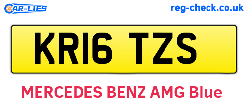 KR16TZS are the vehicle registration plates.
