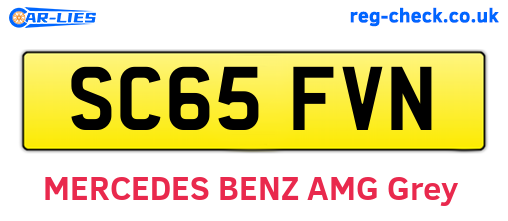 SC65FVN are the vehicle registration plates.