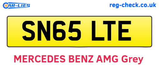 SN65LTE are the vehicle registration plates.