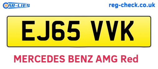 EJ65VVK are the vehicle registration plates.