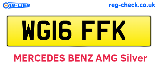 WG16FFK are the vehicle registration plates.