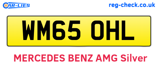 WM65OHL are the vehicle registration plates.