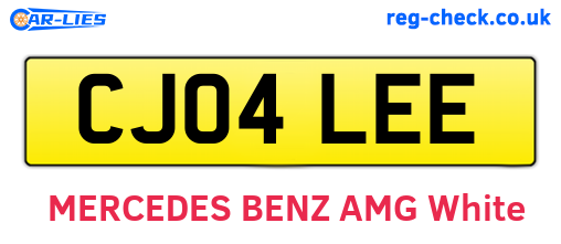 CJ04LEE are the vehicle registration plates.