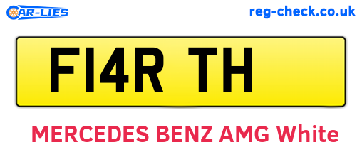 F14RTH are the vehicle registration plates.