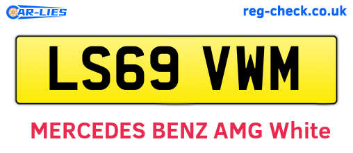 LS69VWM are the vehicle registration plates.