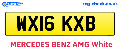 WX16KXB are the vehicle registration plates.