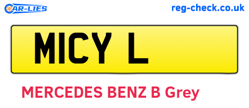 M1CYL are the vehicle registration plates.