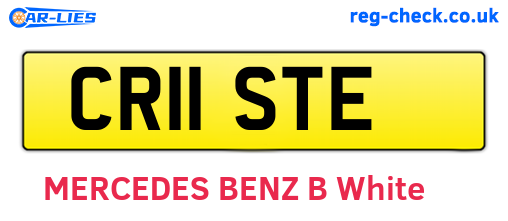 CR11STE are the vehicle registration plates.