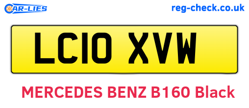 LC10XVW are the vehicle registration plates.