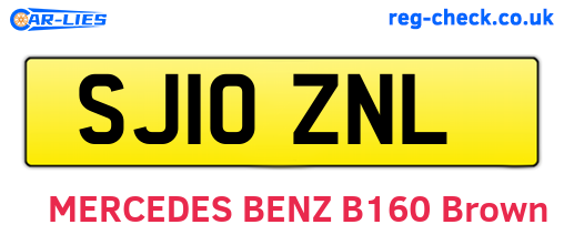 SJ10ZNL are the vehicle registration plates.