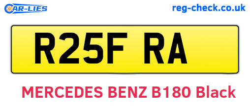 R25FRA are the vehicle registration plates.