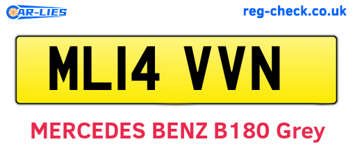 ML14VVN are the vehicle registration plates.