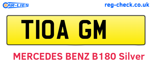 T10AGM are the vehicle registration plates.