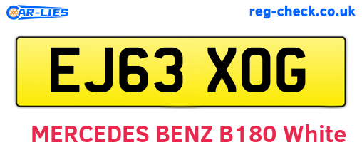 EJ63XOG are the vehicle registration plates.