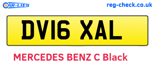 DV16XAL are the vehicle registration plates.