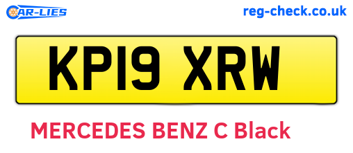 KP19XRW are the vehicle registration plates.