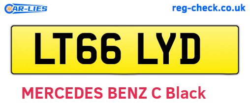 LT66LYD are the vehicle registration plates.