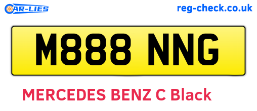 M888NNG are the vehicle registration plates.