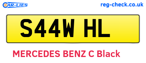 S44WHL are the vehicle registration plates.