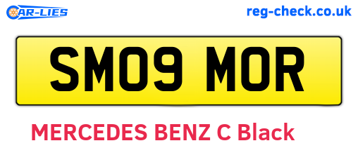 SM09MOR are the vehicle registration plates.