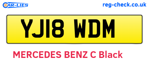 YJ18WDM are the vehicle registration plates.