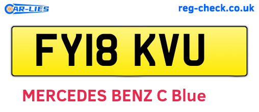 FY18KVU are the vehicle registration plates.