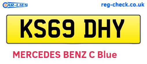 KS69DHY are the vehicle registration plates.