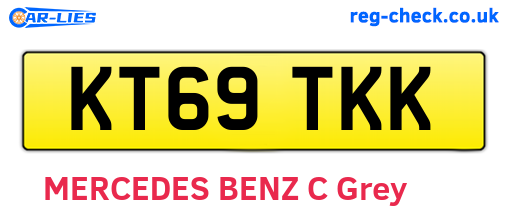 KT69TKK are the vehicle registration plates.