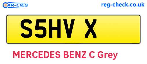 S5HVX are the vehicle registration plates.