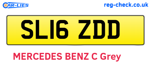 SL16ZDD are the vehicle registration plates.