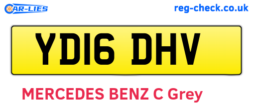YD16DHV are the vehicle registration plates.