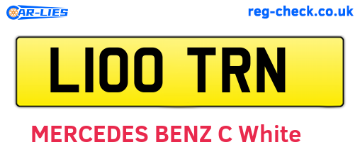 L100TRN are the vehicle registration plates.