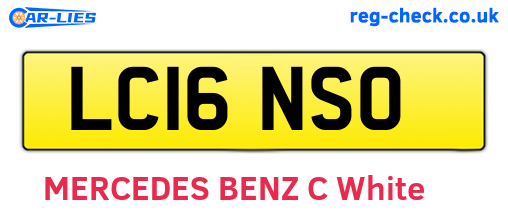 LC16NSO are the vehicle registration plates.